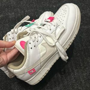 Nike dunk pink bling 7.5us women